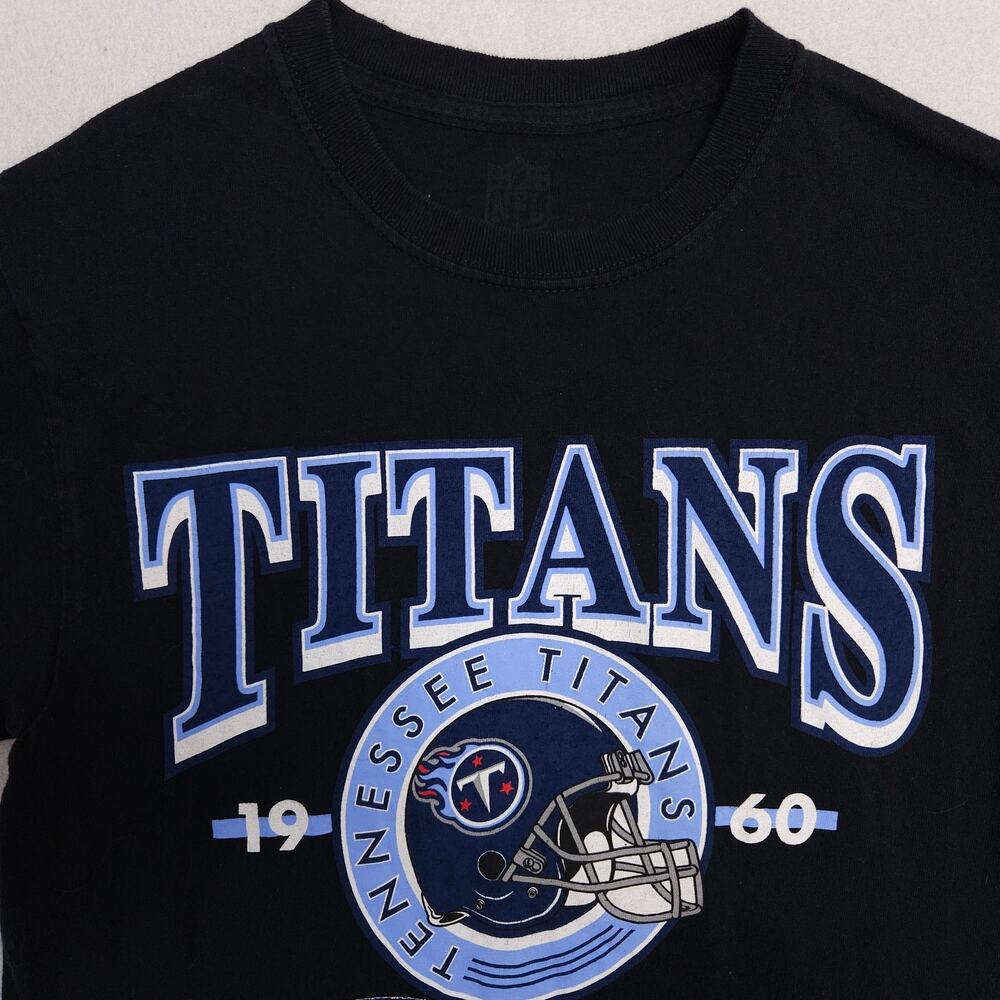 NFL Tennessee Titans Graphic Short Sleeve Football T Shirt Mens Size S Black